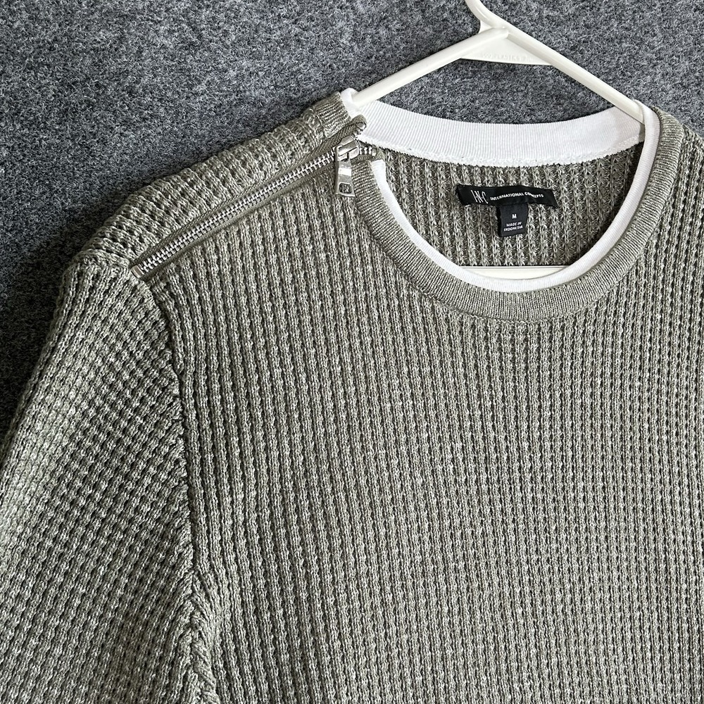 International Concepts Mock‎ Layered Waffle Knit Sweater - Women's Medium